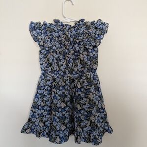 Janie and Jack Blue Ruffled Off-Shoulder Sundress
